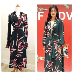 Diane von Furstenberg DVF Von Quincy Hunter Silk Dress